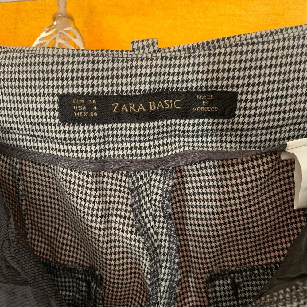 🤩 ZARA Basics Plaid Pattern Pants/Trousers - Picture 9 of 11